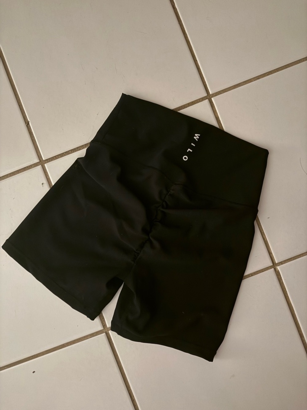 WILO High-Rise Black Bike Shorts for Women